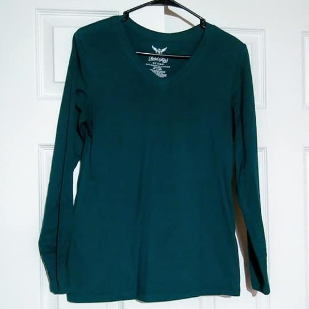 Teal long sleeve shirt